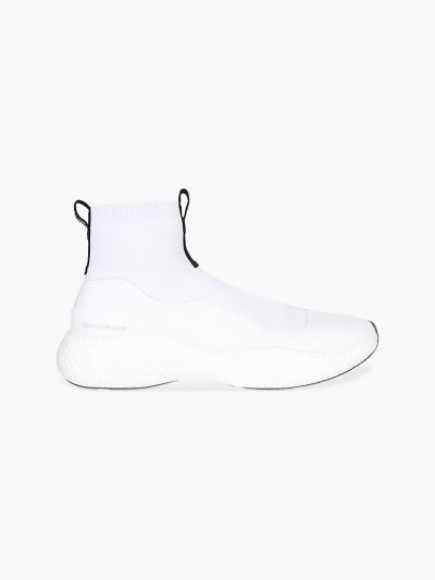 Calvin Klein Cipők HU144409 | Calvin Klein Knit Chunky Férfi Magas Sportcipő Világos Fehér